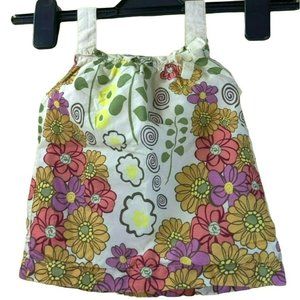 Genuine Kids from OshKosh Girls 18M 100% Cotton Bright Floral Lined Sundress